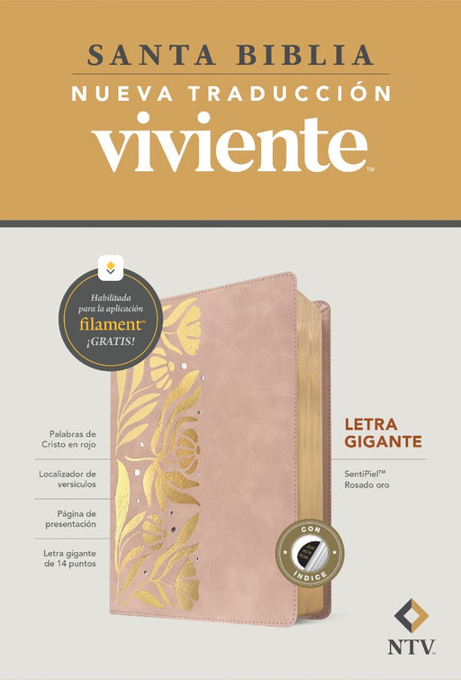 Biblia Letra Gigante NTV Con Filament, Sentipiel