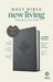NLT Large Print Premium Value Thinline Bible, Gray