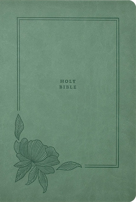 NLT Large Print Premium Value Thinline Bible, Sage Green