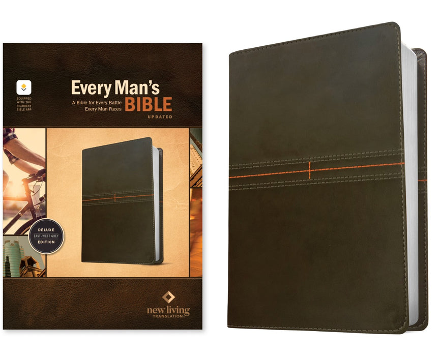 NLT Every Man's Bible, Filament Enabled, Gray
