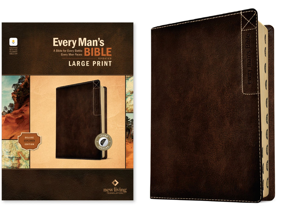 NLT Every Man's Bible, Large Print, Deluxe Explorer Edition