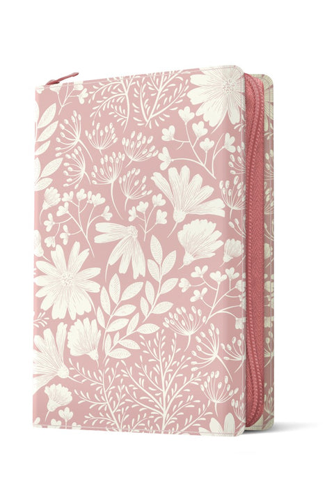 Message Deluxe Gift Zipper Bible, Garden Blush