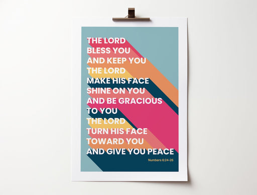Numbers 6 - The Blessing A4 Poster