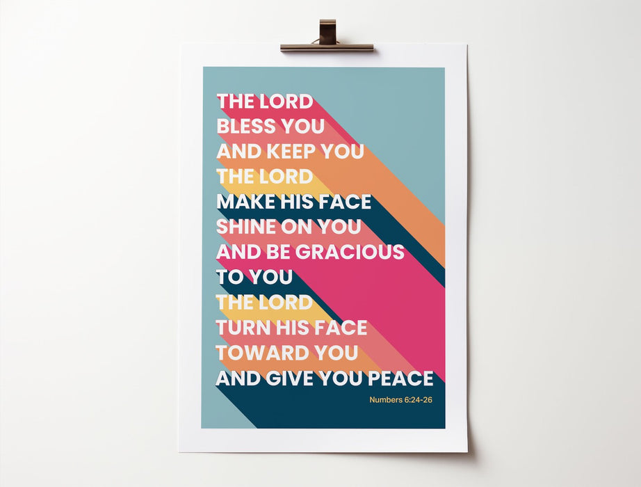 Numbers 6 - The Blessing A3 Poster