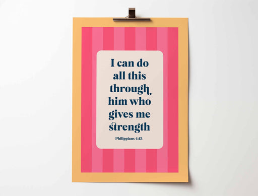 Philippians 4:3 - I Can Do All This Through Him Who Gives Me
