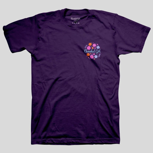 Bloom Where God Plants Cherished Girl T-Shirt Large