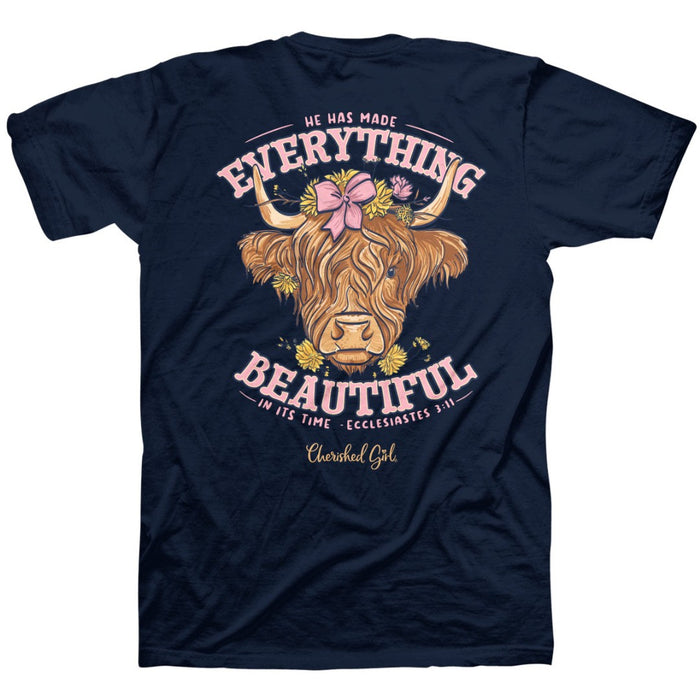 Highland Cow Cherished Girl T-Shirt XL
