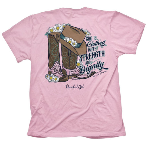 Strength Boots Cherished Girl T-Shirt Medium
