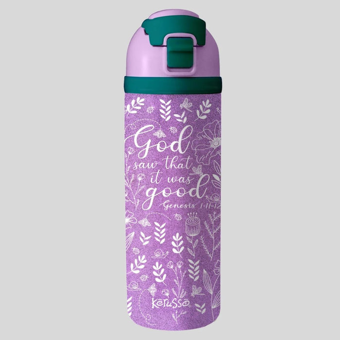 It Was Good Glitter - 24oz Stainless Steel Flip Top Bottle