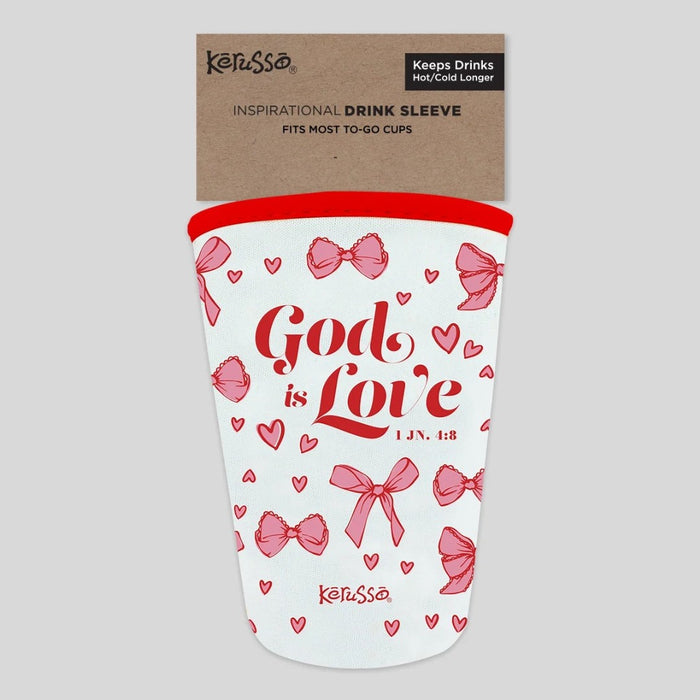 God is Love Bows - Neoprene Drink Sleeve