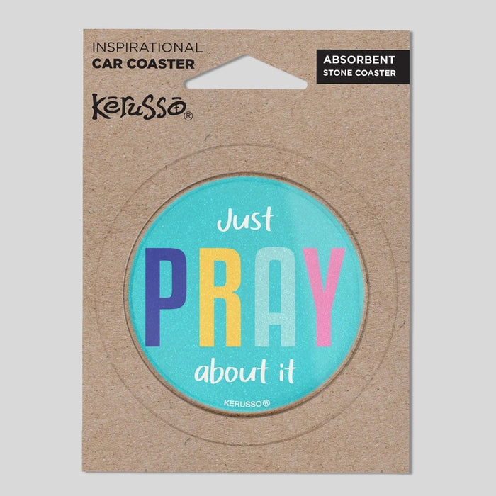 Just Pray - Car Coaster