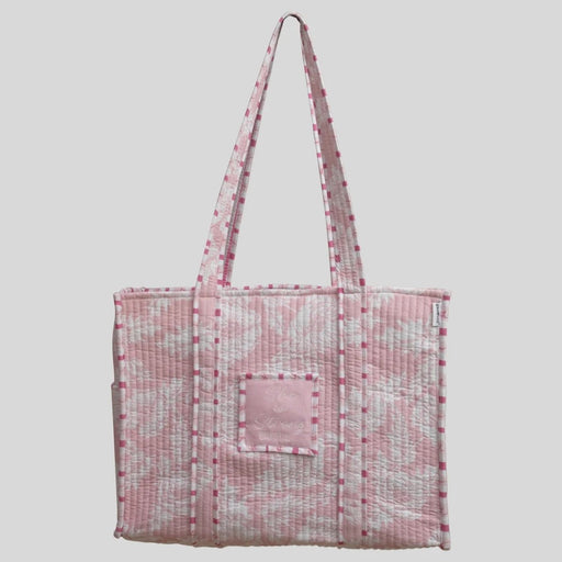 Blush Bloom Luxe Quilted Totes