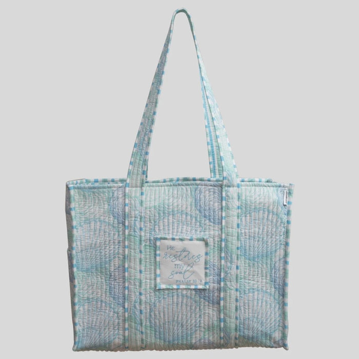 Seaside Treasure Luxe Quilted Tote