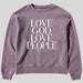 Love God Love People Boxy Crew Fleece 2XL