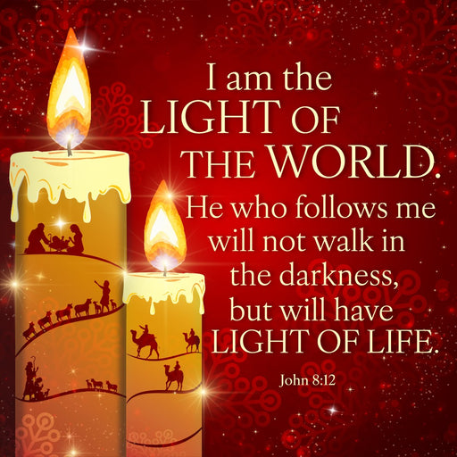 I Am The Light Christmas Cards (Pack Of 10)