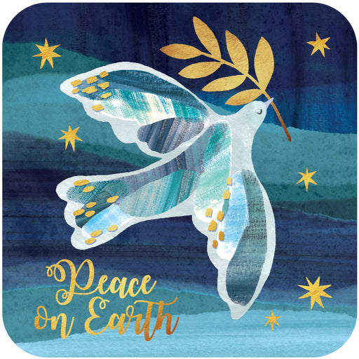 Dove Of Peace Christmas Coaster