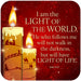 I Am The Light Christmas Coaster