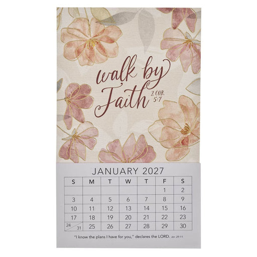 2027 Mini Magnet Calendar: Walk By Faith