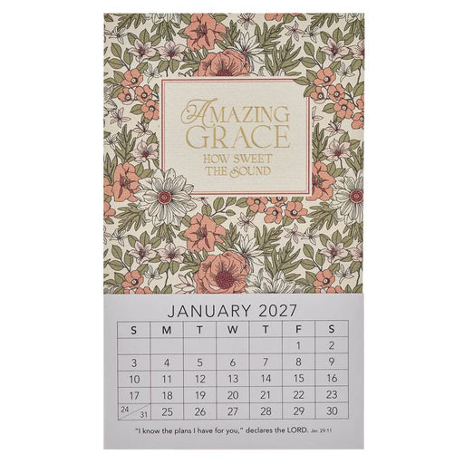 2027 Mini Magnet Calendar: Amazing Grace