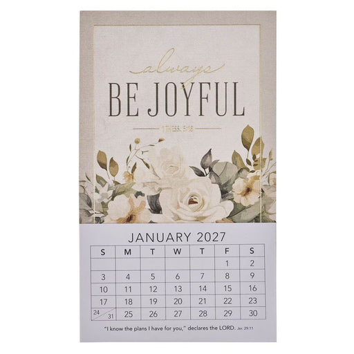 2027 Mini Magnet Calendar: Be Joyful