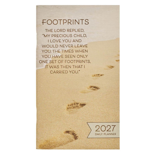 2027 Small Daily Planner: Footprints