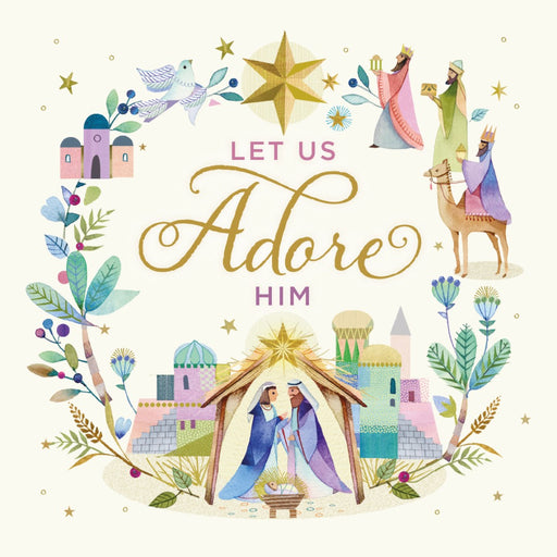 Compassion Charity Christmas Cards: Let Us Adore Him (10 Pac