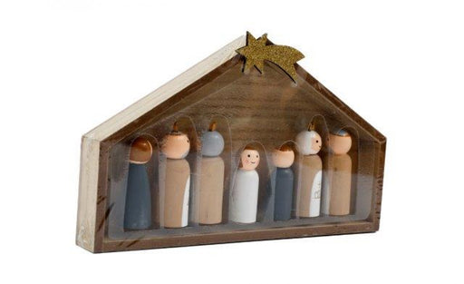 Wooden Nativity Set 8 Piece