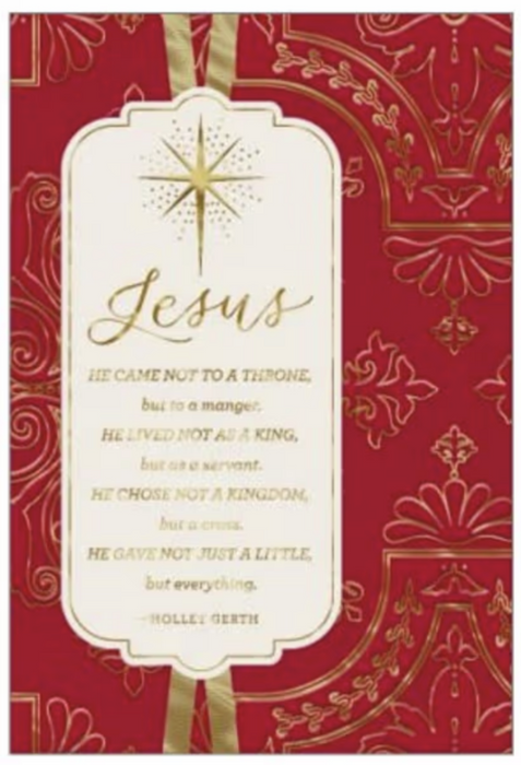 Christmas Boxed Cards: Red & Gold (Pack Of 16)