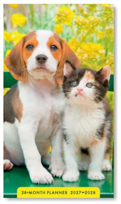 2027-2028 Pocket Planner: Whiskers & Paws