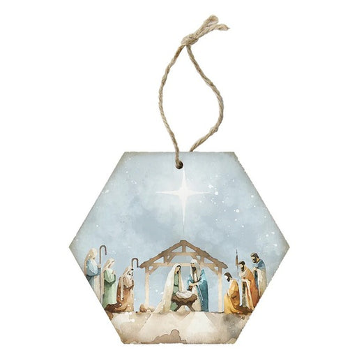 Tree Decoration - Watercolour Nativity