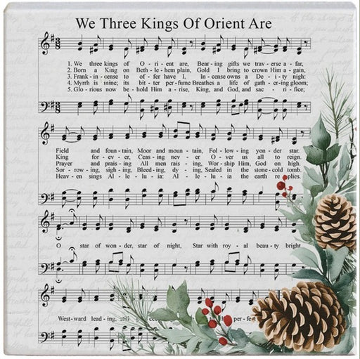 Mini Christmas Sign Square: We Three Kings