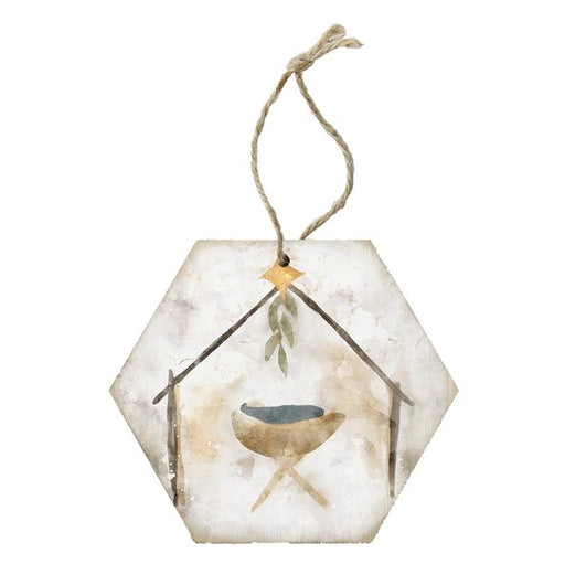 Tree Decoration - Watercolour Manger