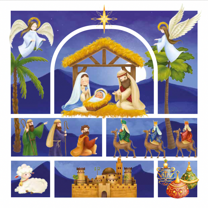 Compassion Charity Christmas Cards: Cute Nativity (10 Pack)