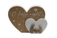 Pebble Nativity Heart Plaque: O Holy Night