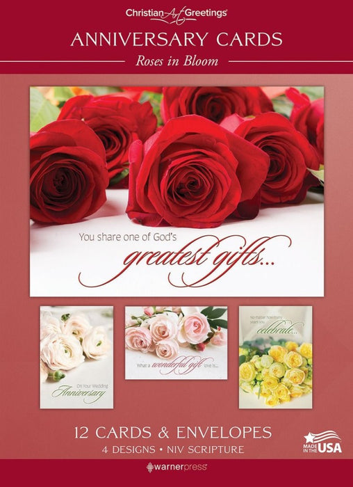 Roses in Bloom Boxed Cards (Pack of 12)