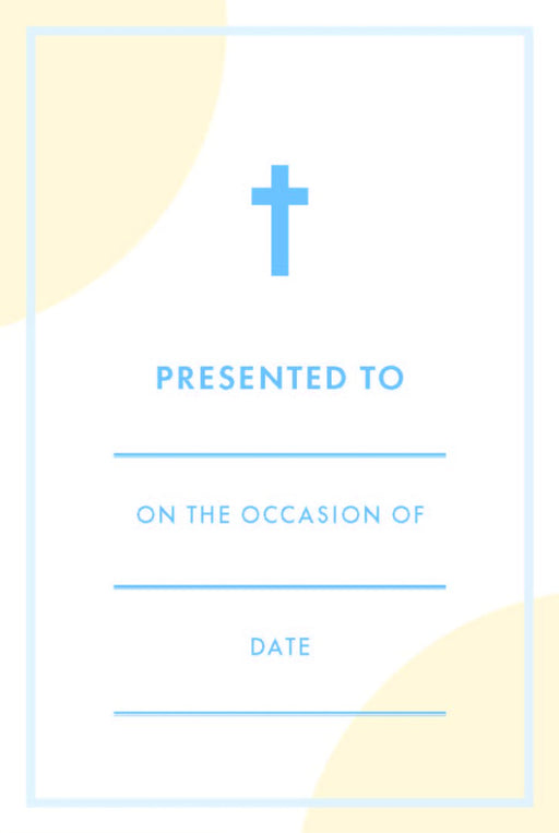 Bookplate Presentations Stickers - Cross Icon (Pack of 8)