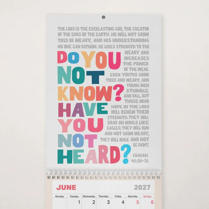 2027 Christian Wall Calendar