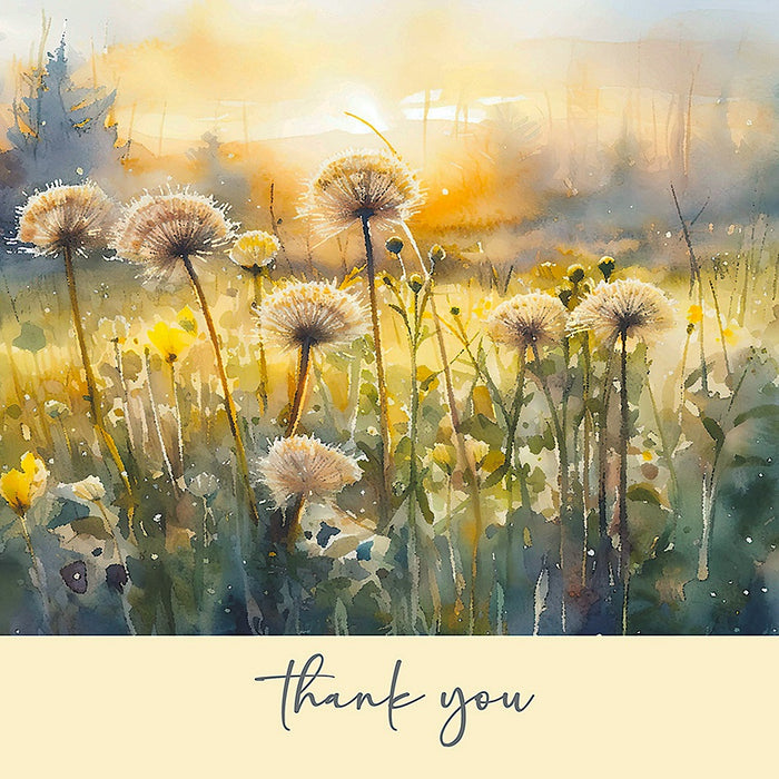 Dandelion Thank You Greetings Card