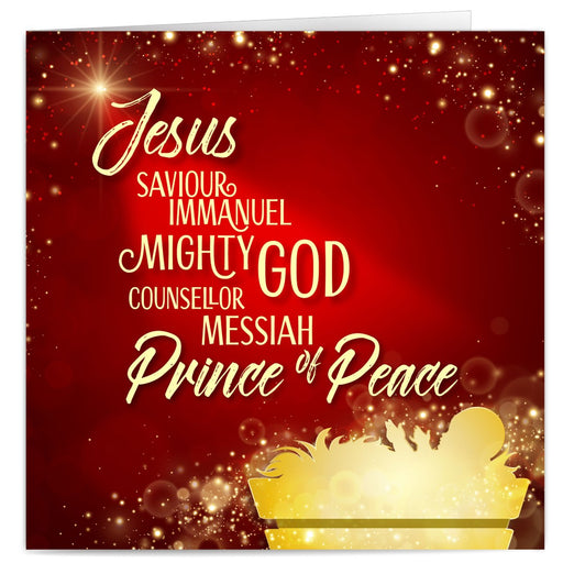 Saviour Luxury Christian Christmas Cards (Pack of 10)