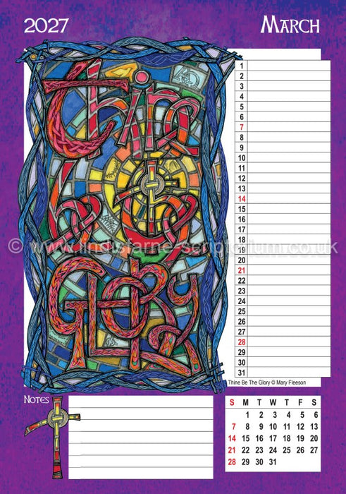 2027 Scriptorium Art Wall Calendar