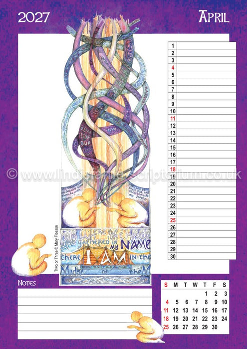 2027 Scriptorium Art Wall Calendar