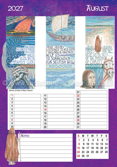 2027 Scriptorium Art Wall Calendar