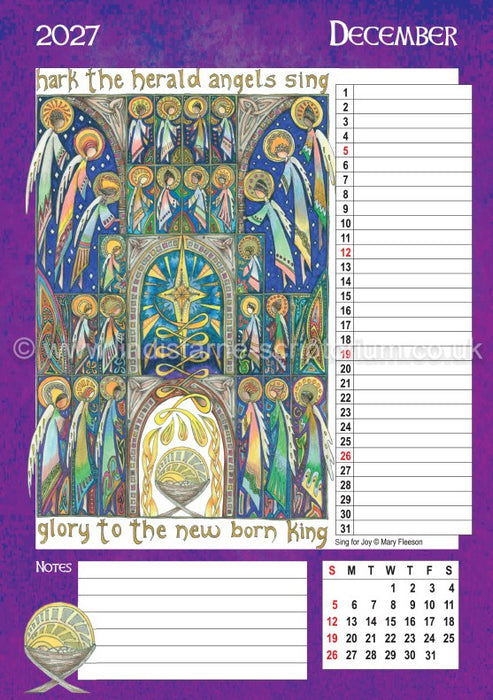 2027 Scriptorium Art Wall Calendar