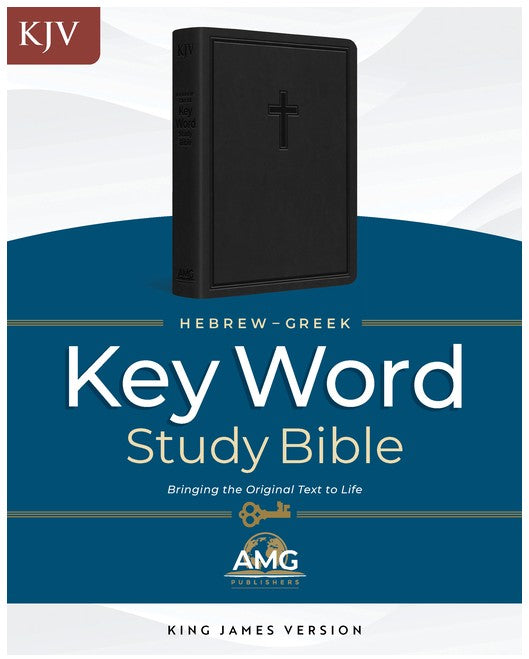 KJV Hebrew-Greek Key Word Study Bible, Black, Indexed