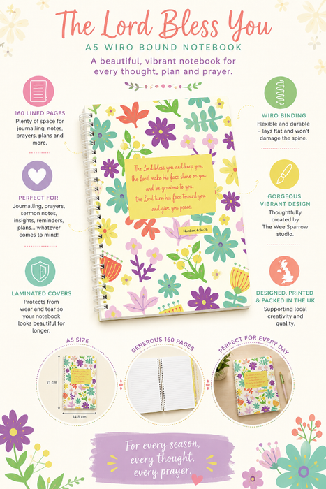 The Lord Bless You A5 Notebook