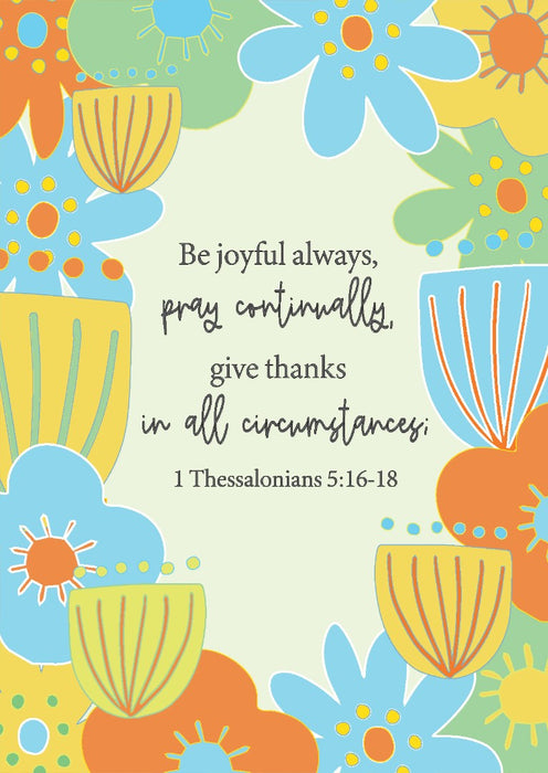 Be Joyful Always Postcard - Pack Of 12