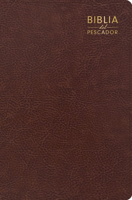 RVR 1960 Biblia Del Pescador, Letra Grande, Café, Símil Piel