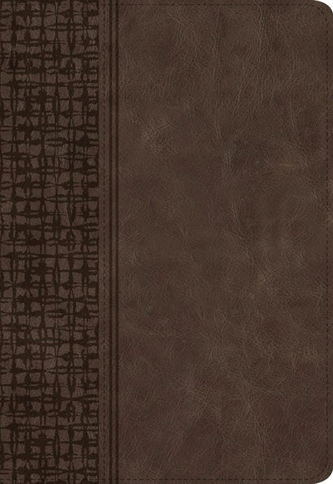 KJV Large Print Compact Reference Bible, Brown Leathertouch