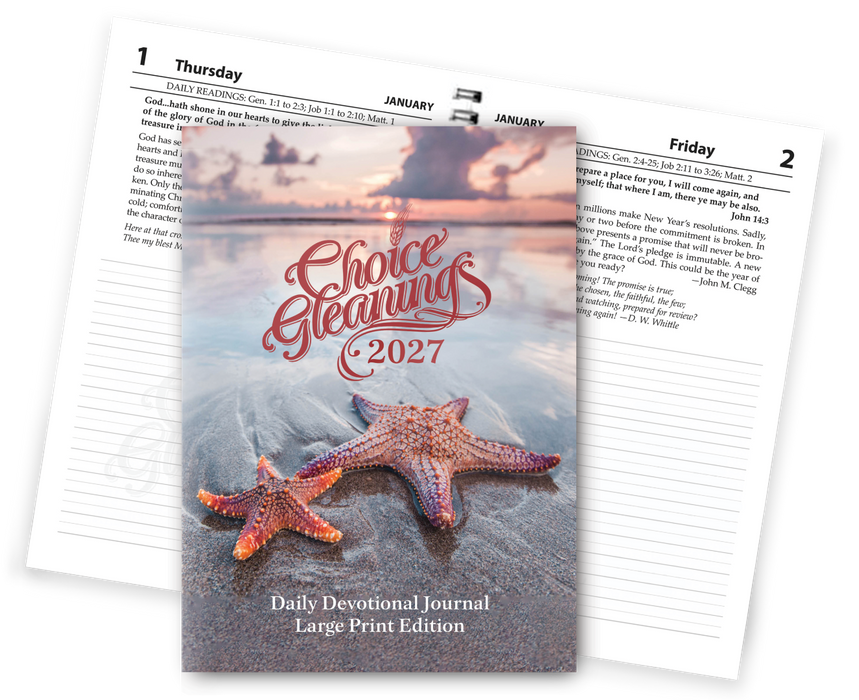 Choice Gleanings Large Print Journal 2027
