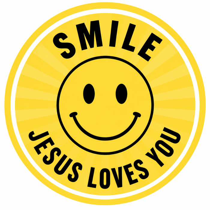 Smile Jesus Loves You Stickers (Pack of 48)